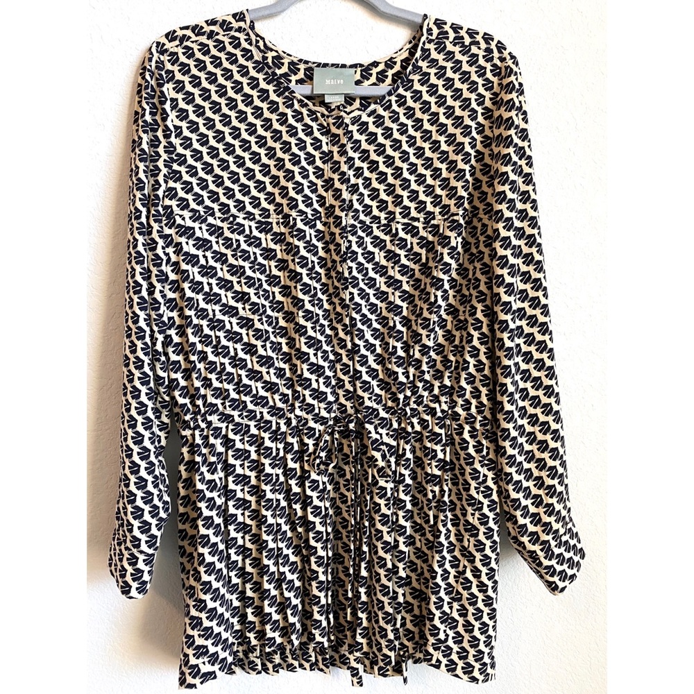 Maeve | Anthropologie Long Sleeve Tunic Top-L